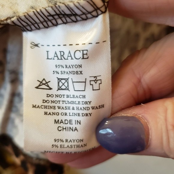 Larace Women's Leopard Print Swing Tunic Sz Medium - Picture 4 of 8